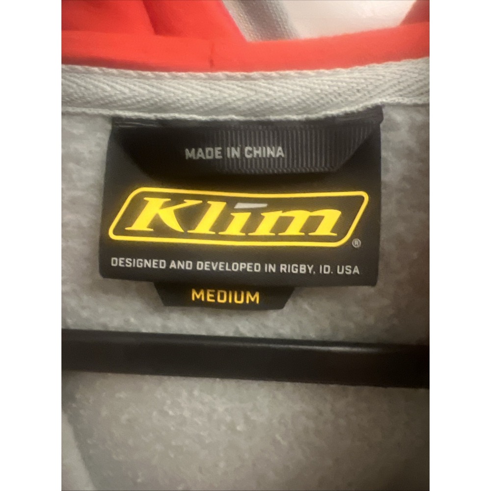 3708-000-130-647 KLIM SHADOW ZIP UP HOODIE MENS MEDIUM GRAY - Picture 2 of 7